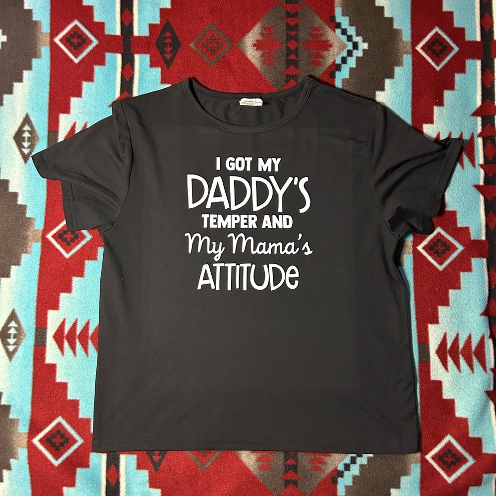 SHEIN Black Graphic Tee for Kids